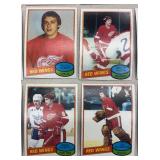 Vintage NHL Hockey Cards Collection including Flames, Red Wings, Jets, Maple Leafs, Flyers and More