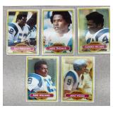 Vintage NFL Football Cards Set - 1970s Players