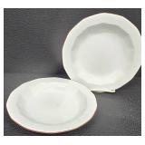 Porsgrund Norway Octavia Red Pattern Dinnerware Set