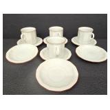 Porsgrund Norway Octavia Red Pattern Dinnerware Set