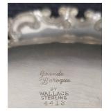 Vintage Wallace Sterling Grande Baroque 4413 Plate & Compote