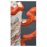 Vintage Geisha Girl Japanese Hand-Painted Porcelain Chocolate Pot