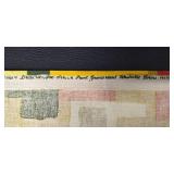 Vintage Home to Home and Draperies Textile Wall Art on Wood Rod - Geometric Tapestry