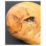 Hand Carved Wood Carving with Hidden Drawer