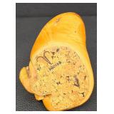 Hand Carved Wood Carving with Hidden Drawer