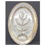 Franciscan Spring Flower 2060 WM Rogers & Son 10.75 in Footed Platter