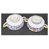 Quimper France Bowls (Pair) - Prince William Plate (England) - Norway Tray - Paris Doll