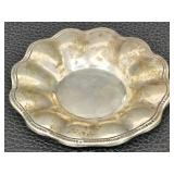 Vintage Sanborns Strad 925 Sterling Silver Plate w Glass Center & Mexico Sterling Plate and 3 Candle Holders