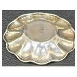 Vintage Sanborns Strad 925 Sterling Silver Plate w Glass Center & Mexico Sterling Plate and 3 Candle Holders