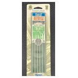 Vintage Cross Pen & Pencil Set - Pentel PRS-6 Pen Set- Eagle Greenbacks 6-Pack Pencils