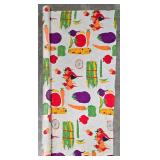 MP - Vegetable Print Fabric Bolt, 44-In Wide, Woven Cloth, Single Roll