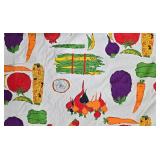 MP - Vintage Cotton Fabric Bolt 44in Wide - Vegetable Produce Print