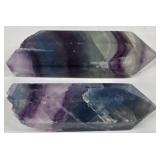 Fluorite Crystal Pair, Purple/Blue