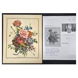 The Hammer Museum Floral Bouquet Prints (Lot of 4)