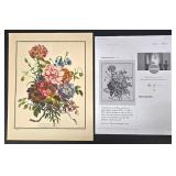 The Hammer Museum Floral Bouquet Prints (Lot of 4)