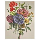 The Hammer Museum Floral Bouquet Prints (Lot of 4)