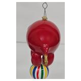 De Carlini Vintage Hand-Blown Glass Circus Elephant Ornament - Italian