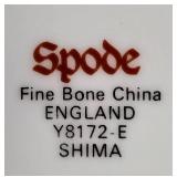 Vintage Spode Shima Y8172-E Fine Bone China 8-Inch Plates - Pair