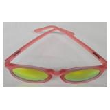Goodr Punk Sunglasses - Pink Frame, Yellow Mirror Lenses