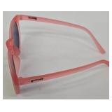 Goodr Punk Sunglasses - Pink Frame, Yellow Mirror Lenses