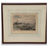 David Korte Antibes Ruins Mini Print - L. Rohbock Amsterdam Print w/ COA