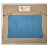 David Korte Antibes Ruins Mini Print - L. Rohbock Amsterdam Print w/ COA