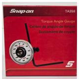 Snap-On TA358 Torque Angle Gauge & 6-Piece Adapter Set for Torque Wrench - New In Box