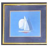 Intrepid vs Gretel II (1970) Sailboat Art Print