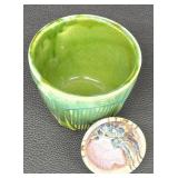 Roseville Planter with Handcrafted Pottery Bowl by Arne