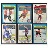 57 Vintage Topps Hockey Cards Lot - NHL Player Cards 1970s-1980s