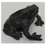 Three Metal Frog Sculptures - Vintage Garden Decor (Lot of 3)