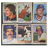 48 Baseball Cards - Vintage 1970s-1980s Collection (All Teams)