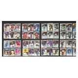 Vintage 1970s NHL Hockey Cards (Lot of 48) featuring Bruins, Sabres, North Stars, Penguins