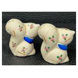 Vintage Ceramic Salt & Pepper Shaker Set - 3 in Tall - Ducks & Cats (6 pcs)