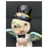 Vintage Lefton Bluebird Anthropomorphic Salt and Pepper Shakers and Vintage Penguin Anthropomorphic Salt and Pepper Shakers