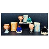 Vintage Handmade Wooden Egg Cups by Sevi - Italy