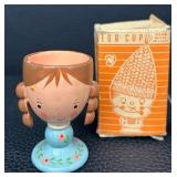 Vintage Handmade Wooden Egg Cups by Sevi - Italy