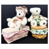 Longaberger Horizon of Hope Basket, Boyds Bear 'Hope L. Bearywell, Longaberger Lots of Luck Basket & Boyd's Bear Lucky O' Beary