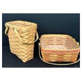 Two Vintage Longaberger Baskets