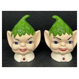 Pair of Vintage Pixie Elf Salt and Pepper Shakers