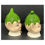 Pair of Vintage Pixie Elf Salt and Pepper Shakers