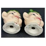 Pair of Vintage Pixie Elf Salt and Pepper Shakers