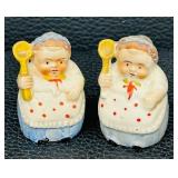 Vintage Ceramic Chef & Baker Figurine Salt and Pepper Shaker Sets