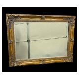 Gilded Rococo Mirror 33 x 43 in Ornate Frame