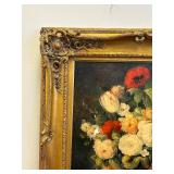 Floral Bouquet Oil Painting - Ornate Gilt Frame