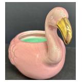 D.L. & Co Stone Fruit Candle  - 60 Hours Illumination and Ceramic Flamingo Candle Holder