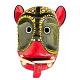Vintage Mexican Folk Art Monkey Mask - Dancing Mask