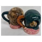 Vintage Toby Mug Style Salt and Pepper Shaker Set