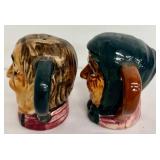 Vintage Toby Mug Style Salt and Pepper Shaker Set