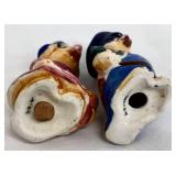 Vintage Salt & Pepper Shaker Set: Dutch Boy & Girl and Anthropomorphic Pair